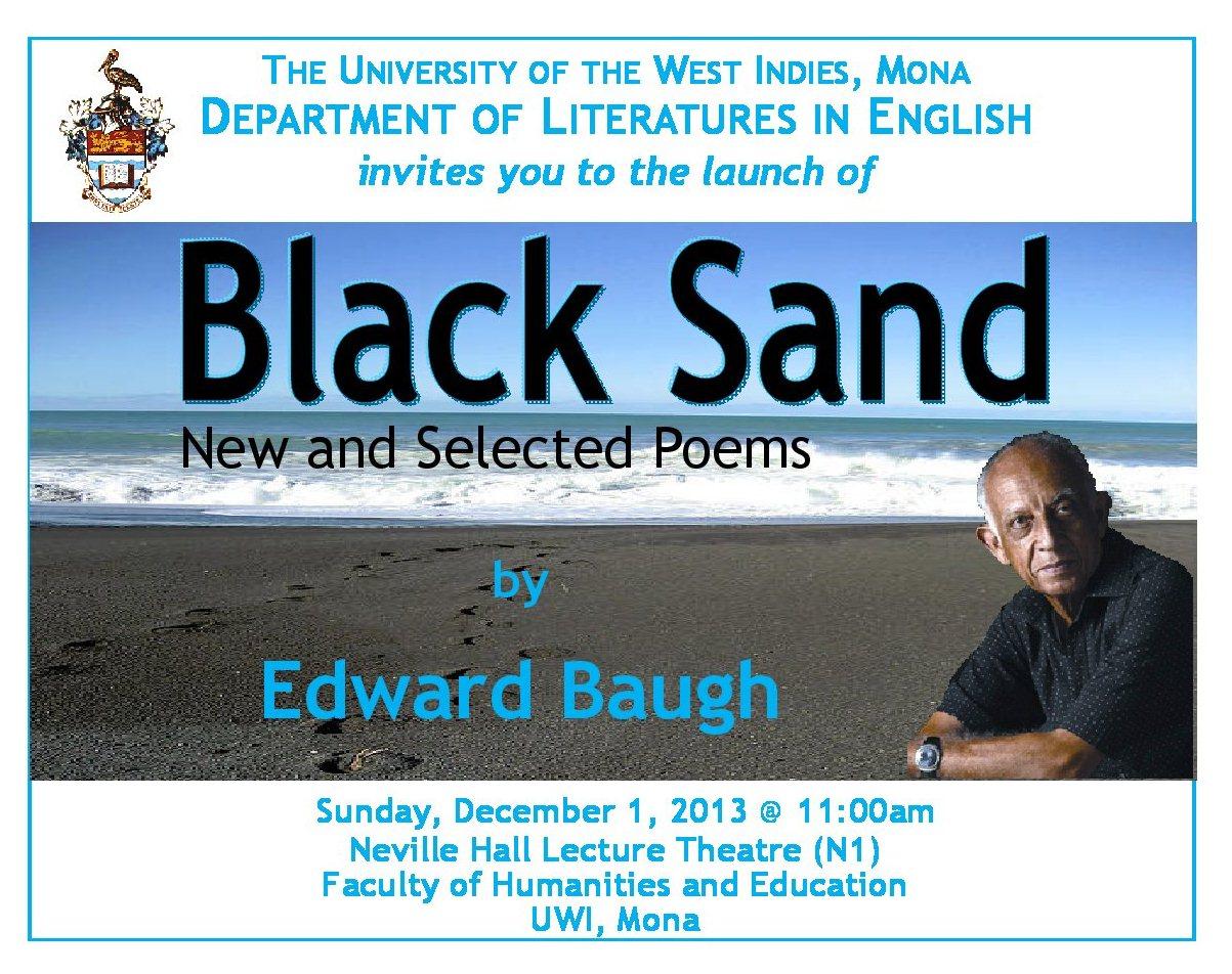 Book Launch: 'Black Sand' by Edward Baugh