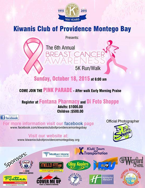The Kiwanis Club of Providence's Annual Breast Cancer 5K Run/Walk