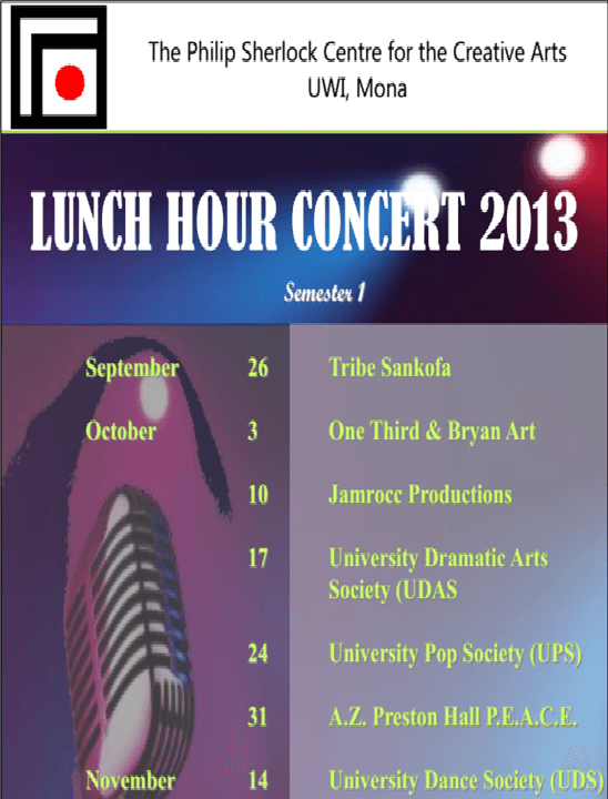 UWI Lunch Hour Concert series 2013