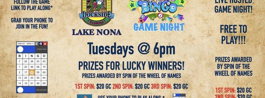 BINGO Game Night - Gator's Dockside Lake Nona FL