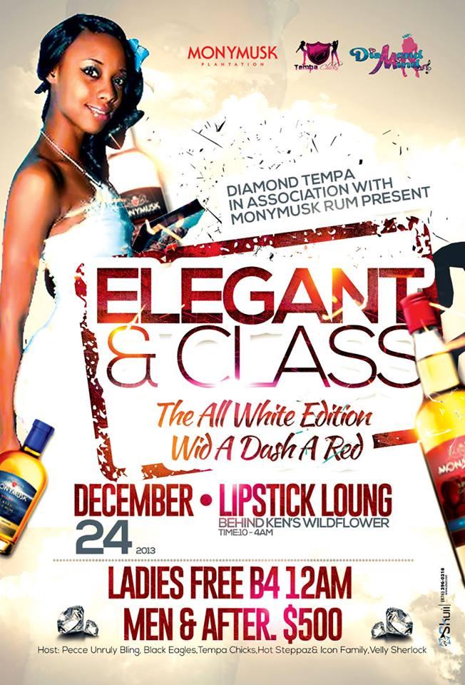 DIAMOND Elegant & Classy: ''THE ALL WHITE EDITION WID A DASH A RED''