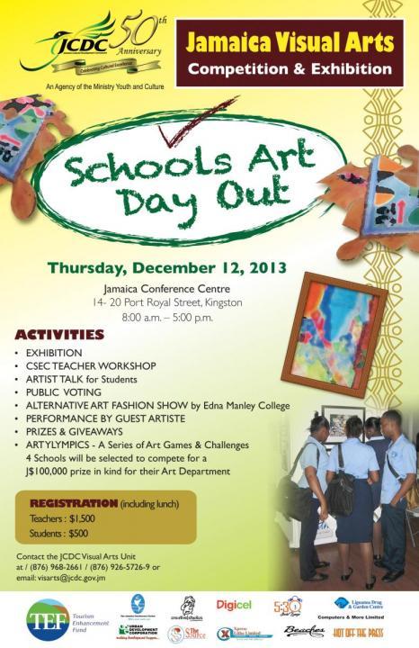 JCDC Jamaica Visual Arts Competition & Exhibition - School's Art Day Out