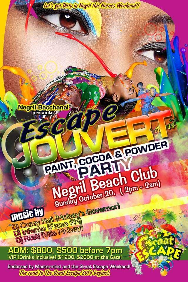 ESCAPE JOUVERT - Cocoa, Paint, Mud and Powder Party