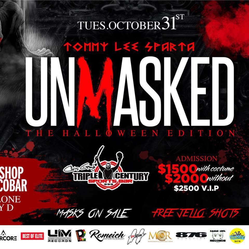 Tommy Lee Sparta 'Unmasked, Halloween Edition'