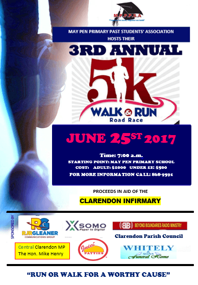 May Pen Primary Past Students' Association 5K Walk & Run