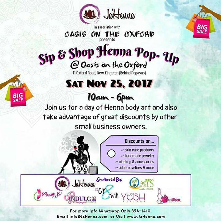 Sip & Shop Henna Pop-Up