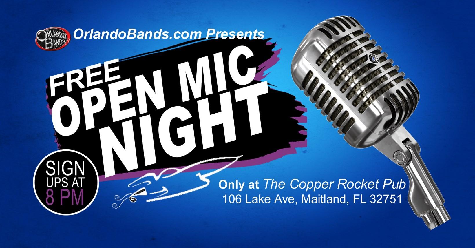 Open Mic Night at the Copper Rocket!