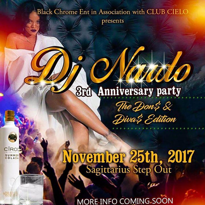 Dj Nardo 3rd Anniversary Party (The Don$ & Diva$ Edition)