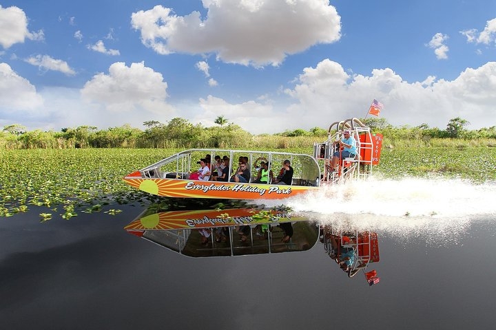 From Miami: Everglades Airboat, Wildlife Show, and Roundtrip Bus