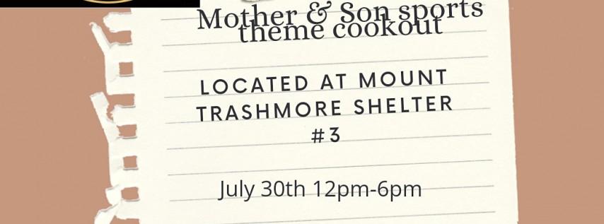 Mother & Son Sports theme cookout