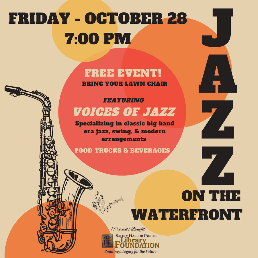 Jazz on the Waterfront
Fri Oct 28, 7:00 PM - Fri Oct 28, 9:00 PM
in 8 days