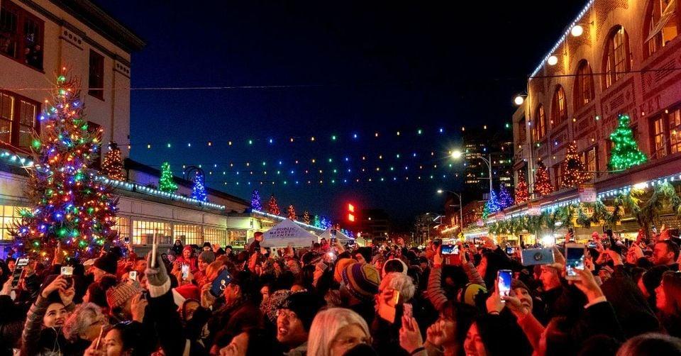 Pike Place Market Holiday Lighting Ceremony