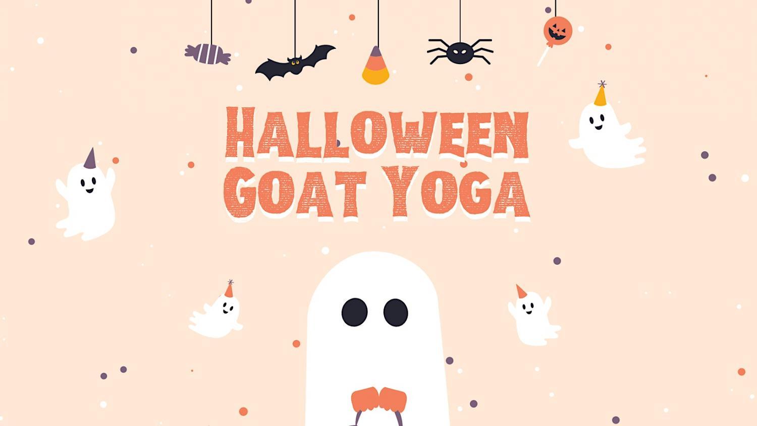 Halloween Goat Yoga
Sat Oct 15, 11:00 AM - Sat Oct 15, 12:00 PM