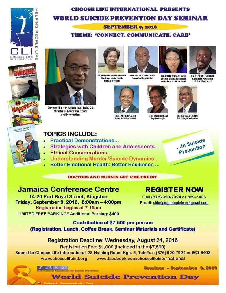 World Suicide Prevention Day Seminar