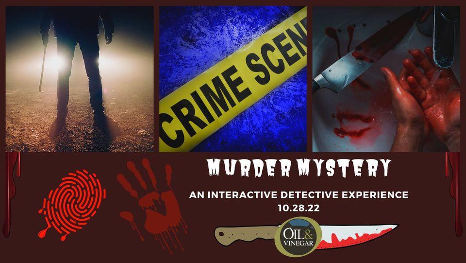 Halloween Murder Mystery Dinner
Fri Oct 28, 2:30 PM - Fri Oct 28, 8:00 PM
in 9 days