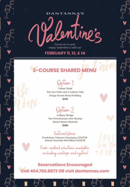 Wine and Dine at Dantanna’s This Valentine’s Day