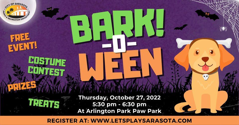 Bark-O-Ween at the Arlington Park Paw Park Arlington Park Paw Park
Thu Oct 27, 5:30 PM - Thu Oct 27, 6:30 PM
in 7 days