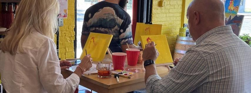 Sip & Paint at CANE Distillery with Marcolina's Fine Arts Gallery