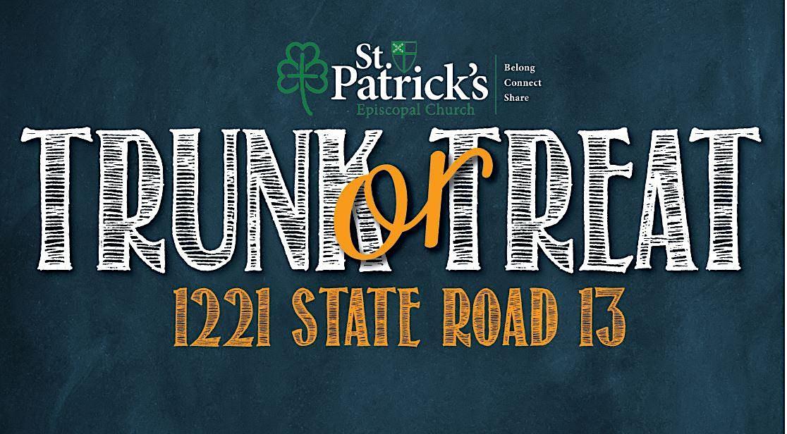 St. Patrick’s Episcopal Trunk or Treat
Sun Oct 30, 7:00 PM - Sun Oct 30, 7:00 PM
in 10 days