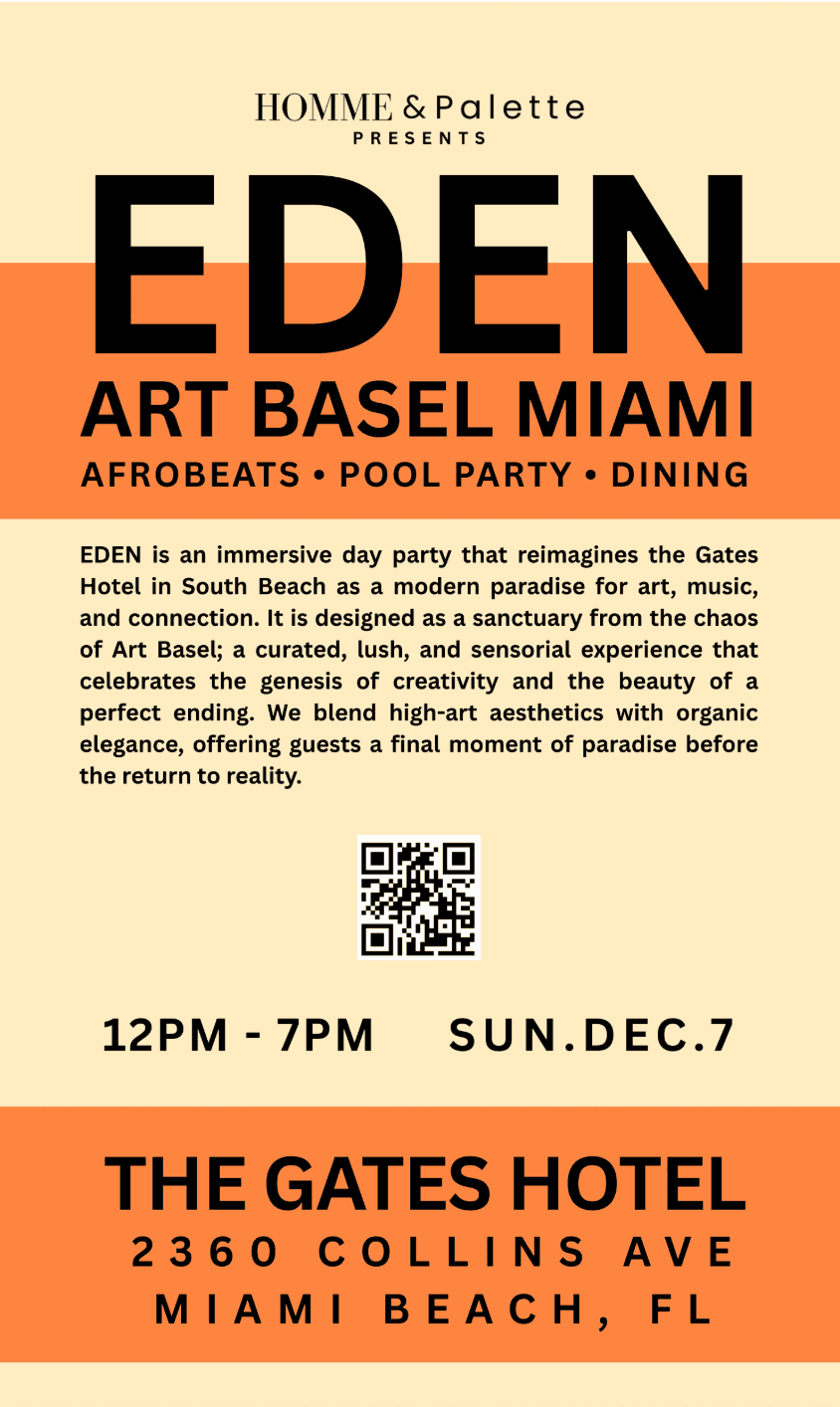 EDEN Paradise Day Party and Art Exhibition at The Gates Hotel: December 7