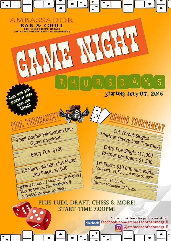 Game Night Thursdays