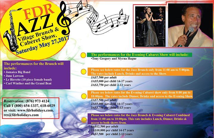 FDR Jazz Brunch & Cabaret Show