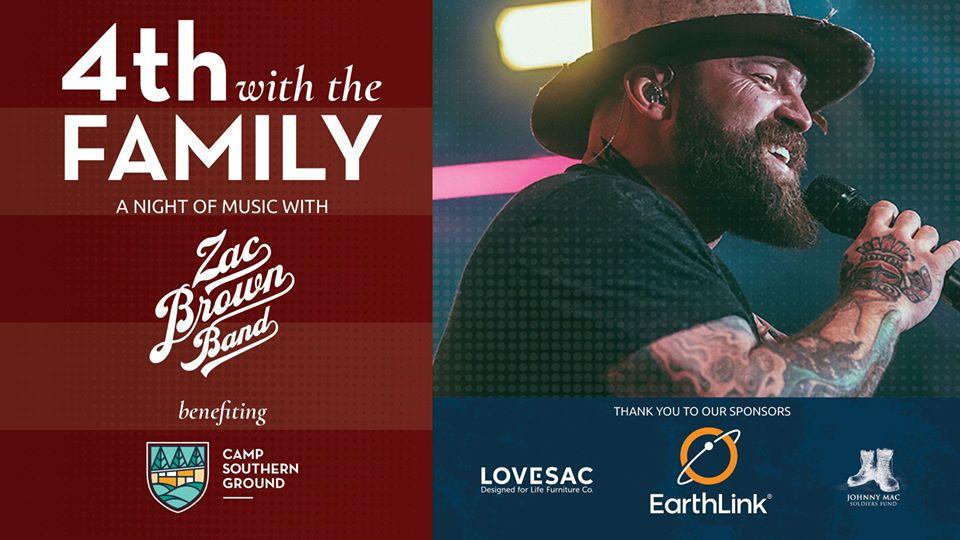 4th with the Family and Zac Brown Band