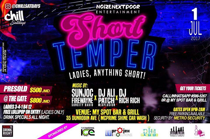 Short Temper - Ladies, Anything Short