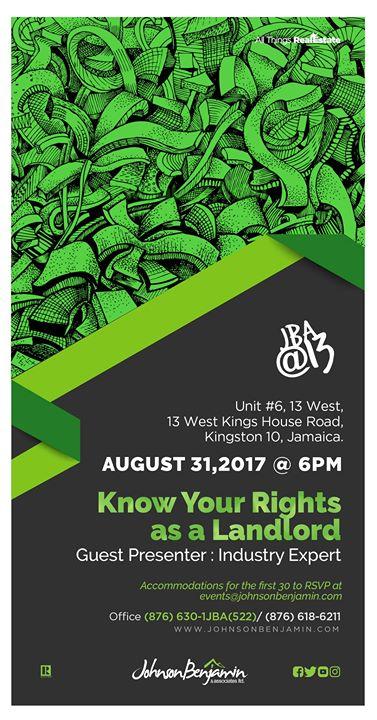 JBA at 13 - Know Your Rights as a Landlord
