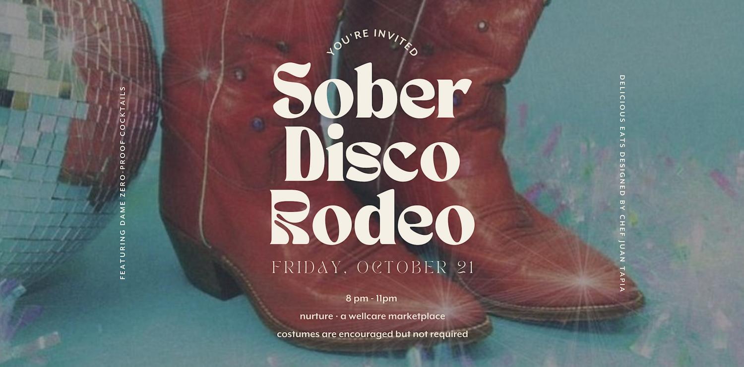 Sober Speakeasy | Disco Rode
Fri Oct 21, 7:00 PM - Fri Oct 21, 7:00 PM