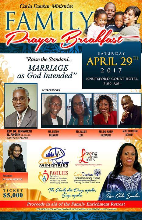 Carla Dunbar Ministries Raise The StandaFamily Prayer Breakfast