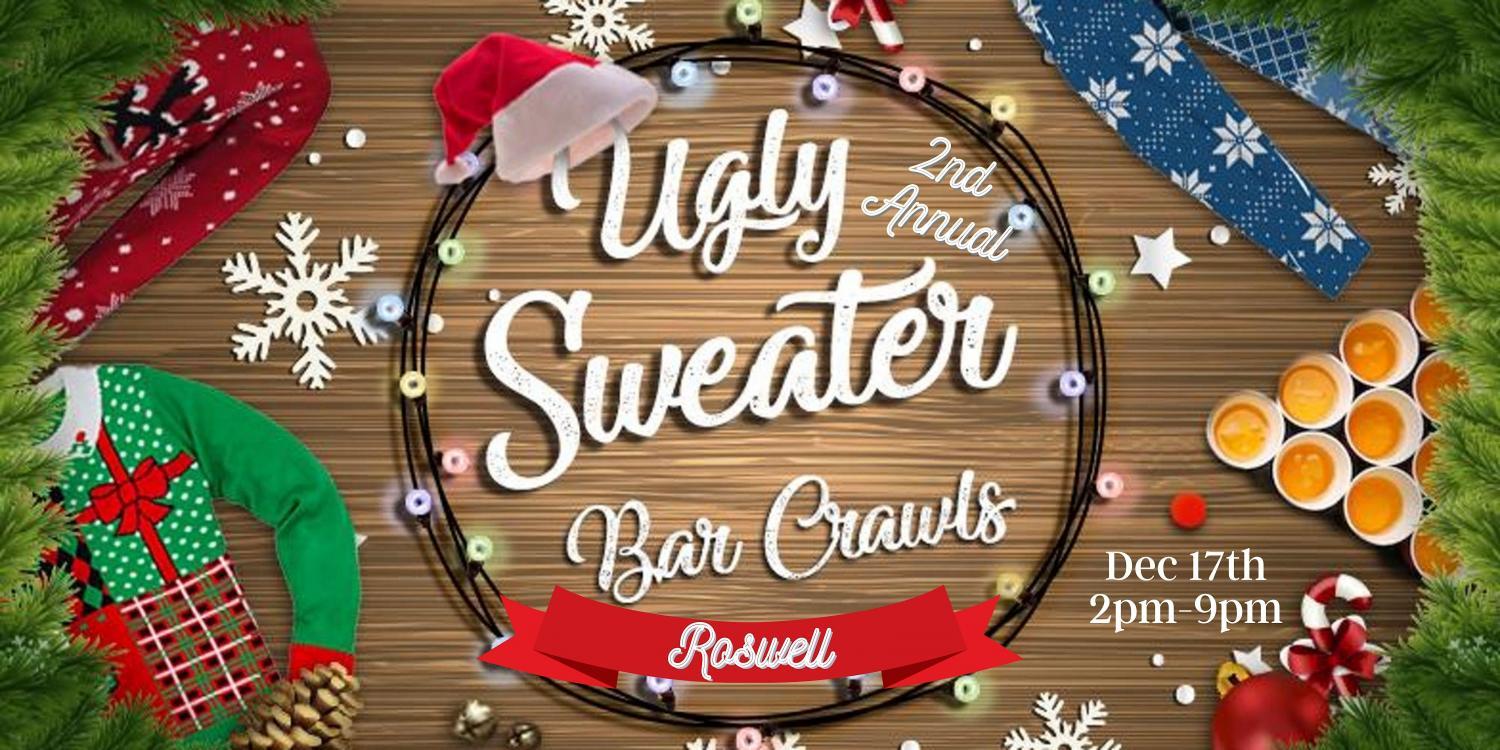 2nd Annual Ugly Sweater Crawl: Roswell
Sat Dec 17, 2:00 PM - Sat Dec 17, 9:00 PM
in 63 days