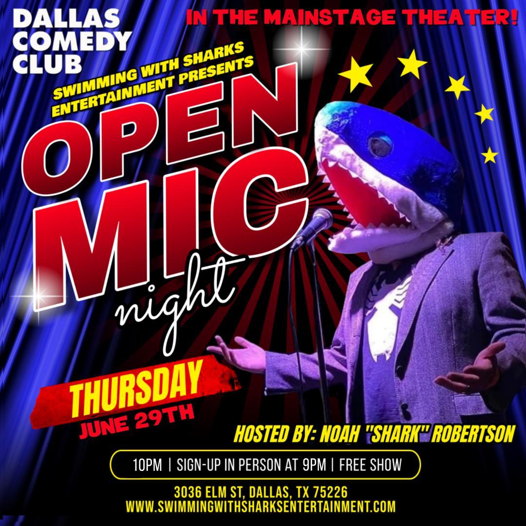 Swimming with Sharks Entertainment Presents: Open Mic Night
