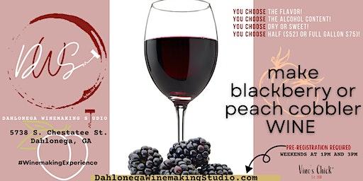 Make Black Berry or Peach Cobbler Wine (1/2GALLON)