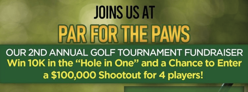 Join Wonder Paws Rescue at Par for the Paws 2nd Annual Golf Tournament Fundraise