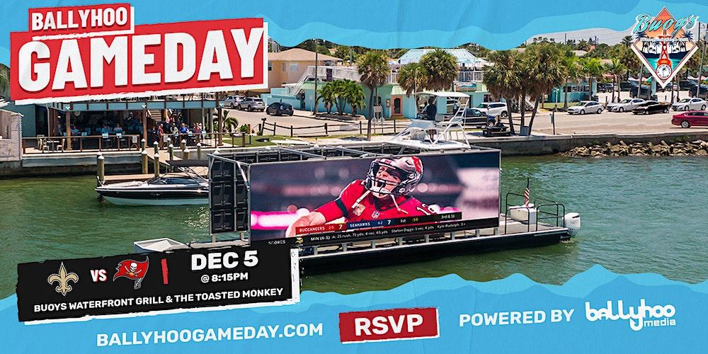 Ballyhoo Game Day: Bucs Football Games @ Buoy's Waterfront & Toasted Monkey