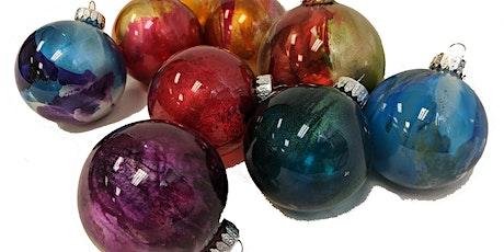 Alcohol Inks Ornaments-December