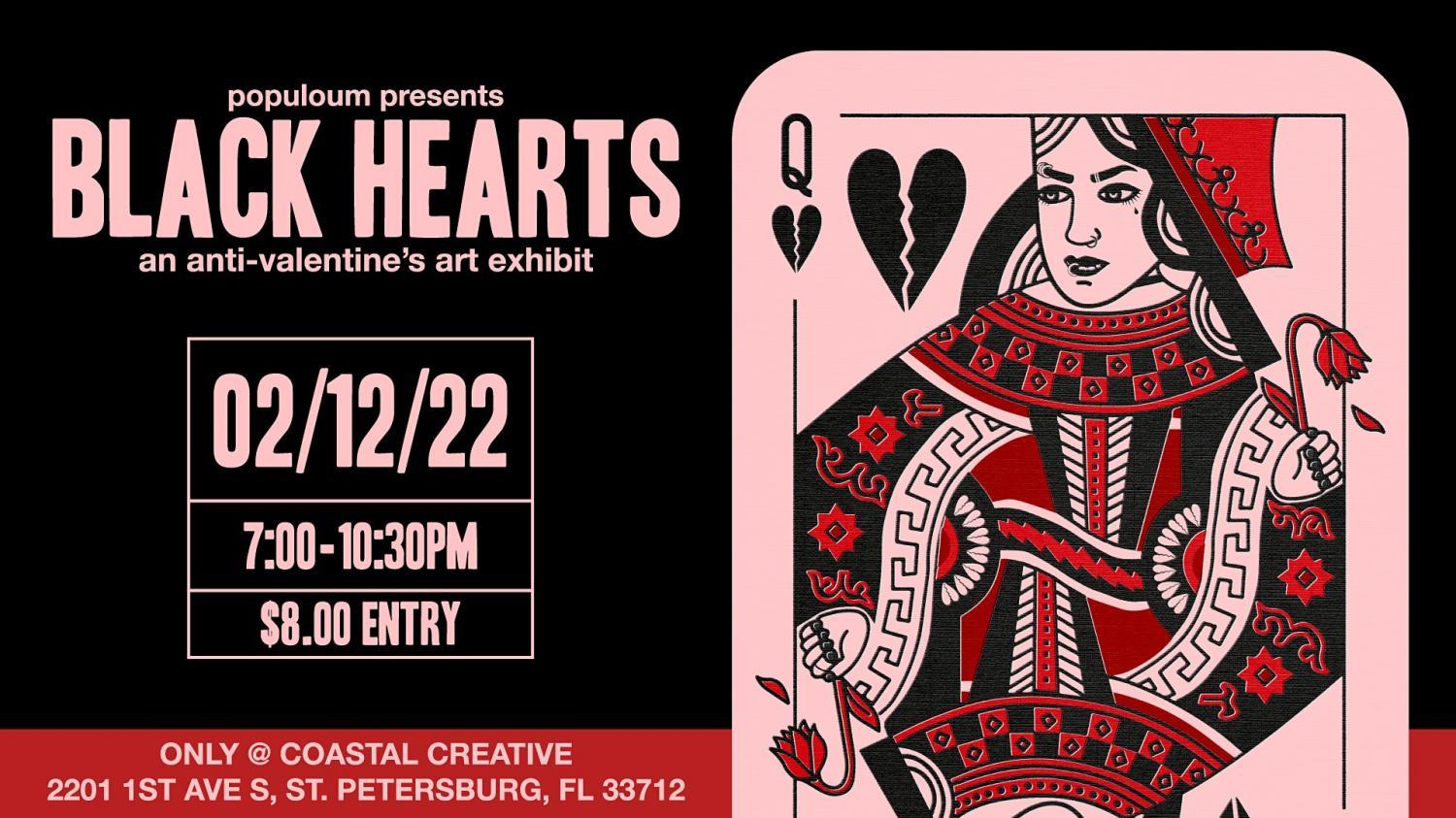 BLACK HEARTS (Anti-Valentines Art Show)