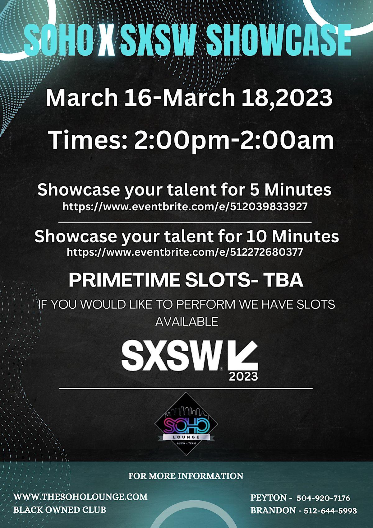 Showcase your talent for 10 Minutes