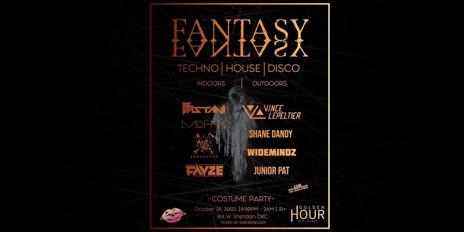 Fantasy halloween - techno, house, disco - golden hour okc
Fri Oct 28, 7:00 PM - Sat Oct 29, 2:00 AM
in 9 days