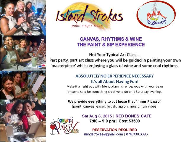 Island Strokes: Canvas, Rhythms & Wine