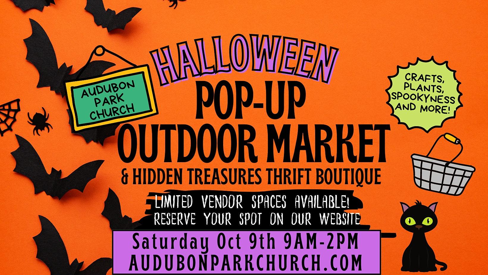 Halloween 2021 Outdoor Market Booth Space Rental at Audubon Park Church