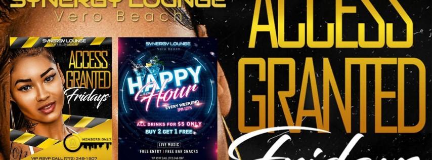 Access Granted Fridays at Synergy Lounge & Bar