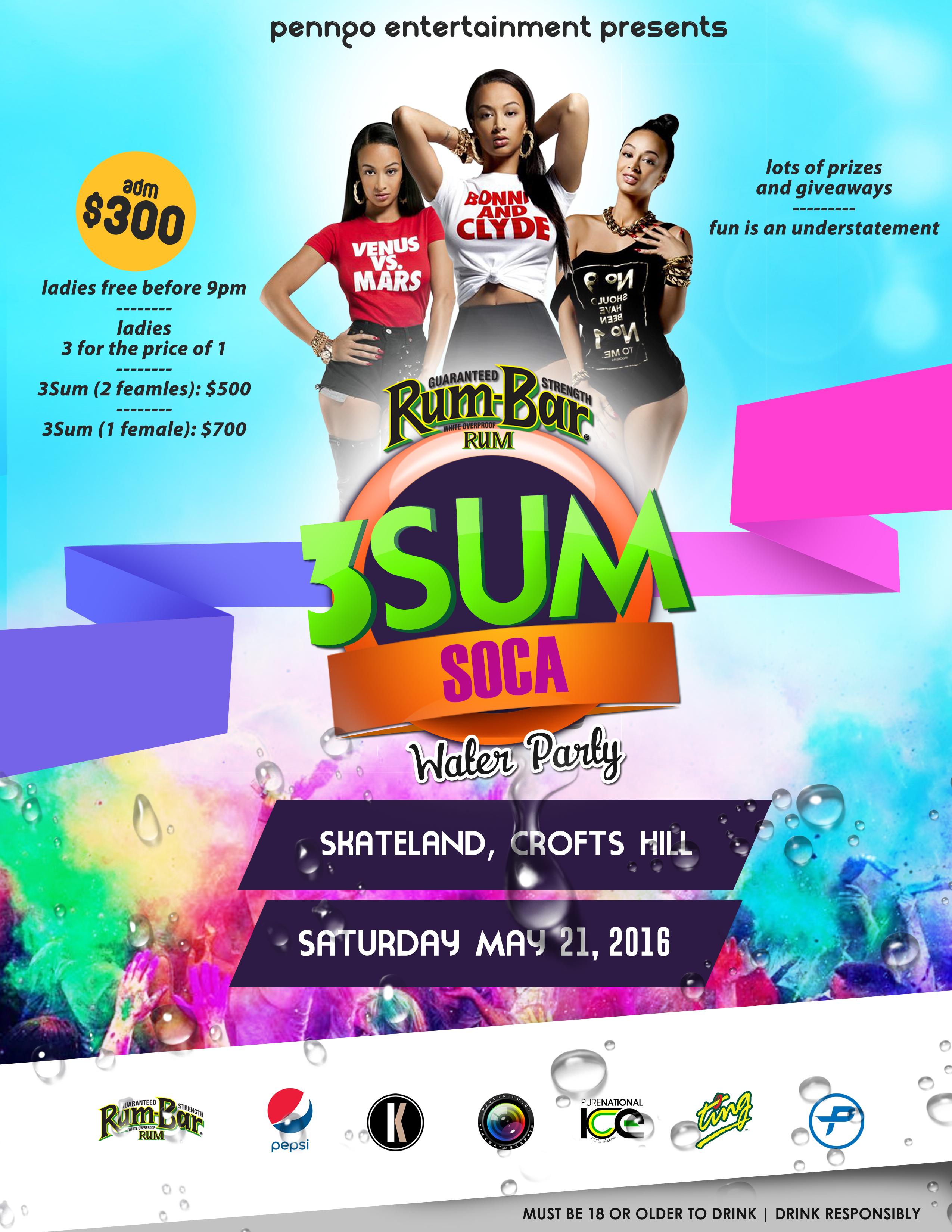 Penngo 3Sum - Soca Water Foam Party