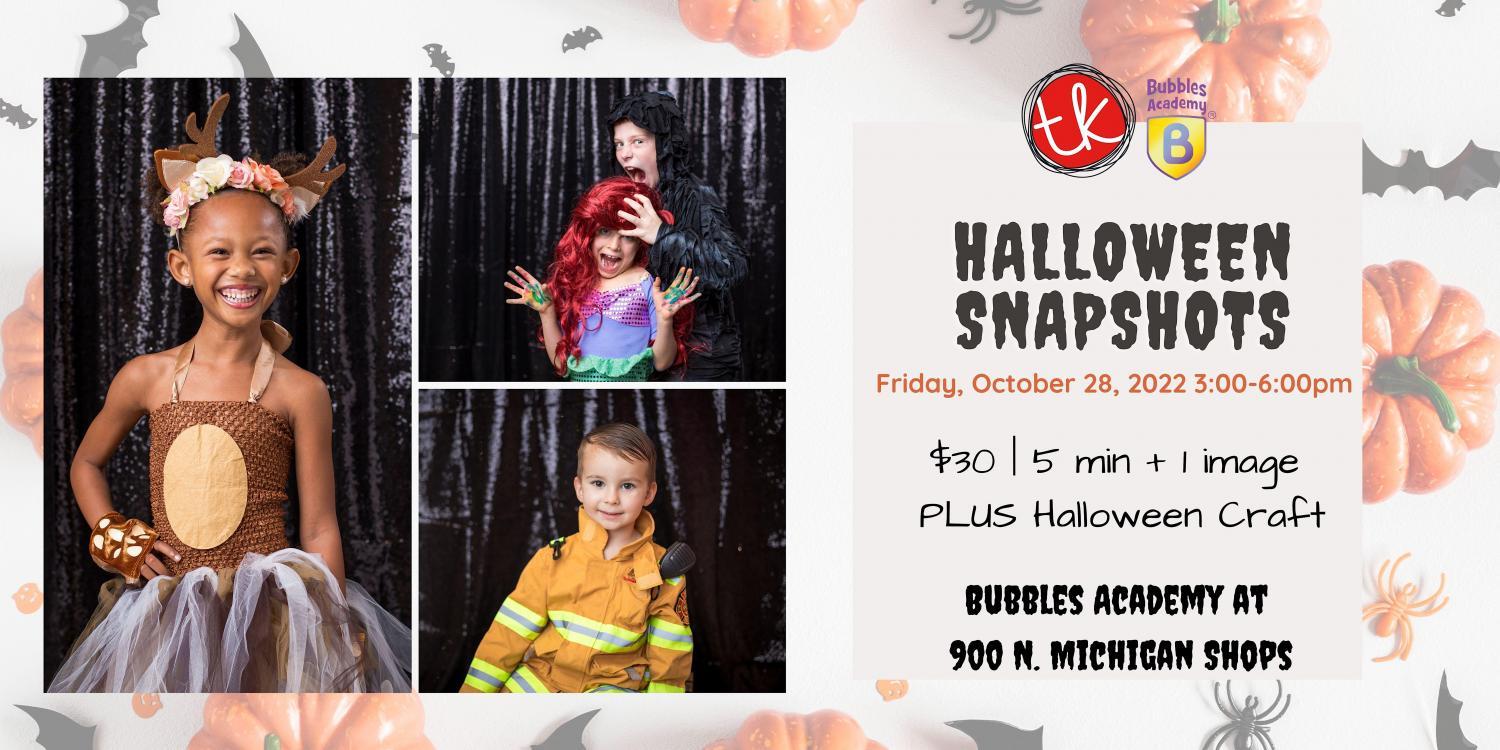 Bubbles 900 Shops Halloween Snapshots
Fri Oct 28, 3:00 PM - Fri Oct 28, 6:00 PM
in 9 days
