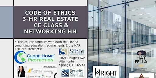 Code of Ethics for Florida Real Estate Professionals -3HR CE class