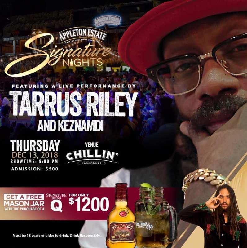 Appleton Estate Signature Nights- Featuring Tarrus Riley and Keznamdi