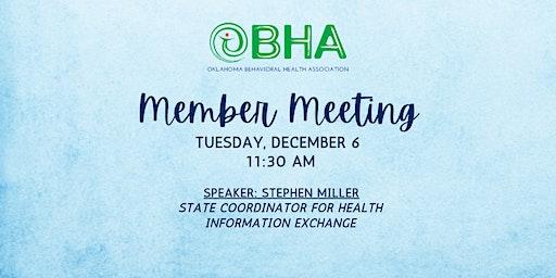 December OBHA Member Meeting