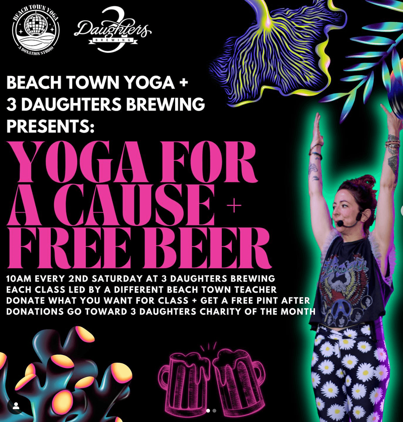 Yoga For a Cause with Beach Town Yoga