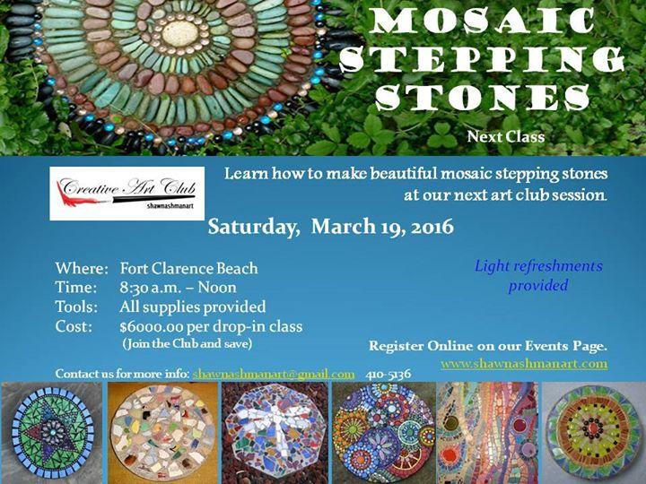 Mosaic Stepping Stones - Creative Art Club
